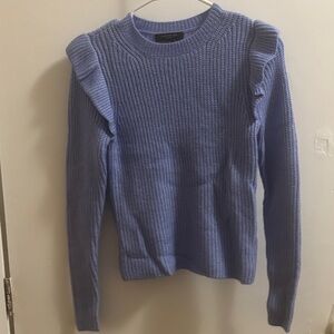 Ann Taylor Lavender Ruffle Sweater